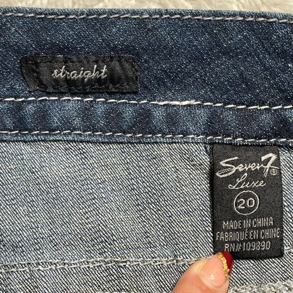 Seven Women's Straight Denim Jeans Size 20 x 31" - Picture 9 of 10